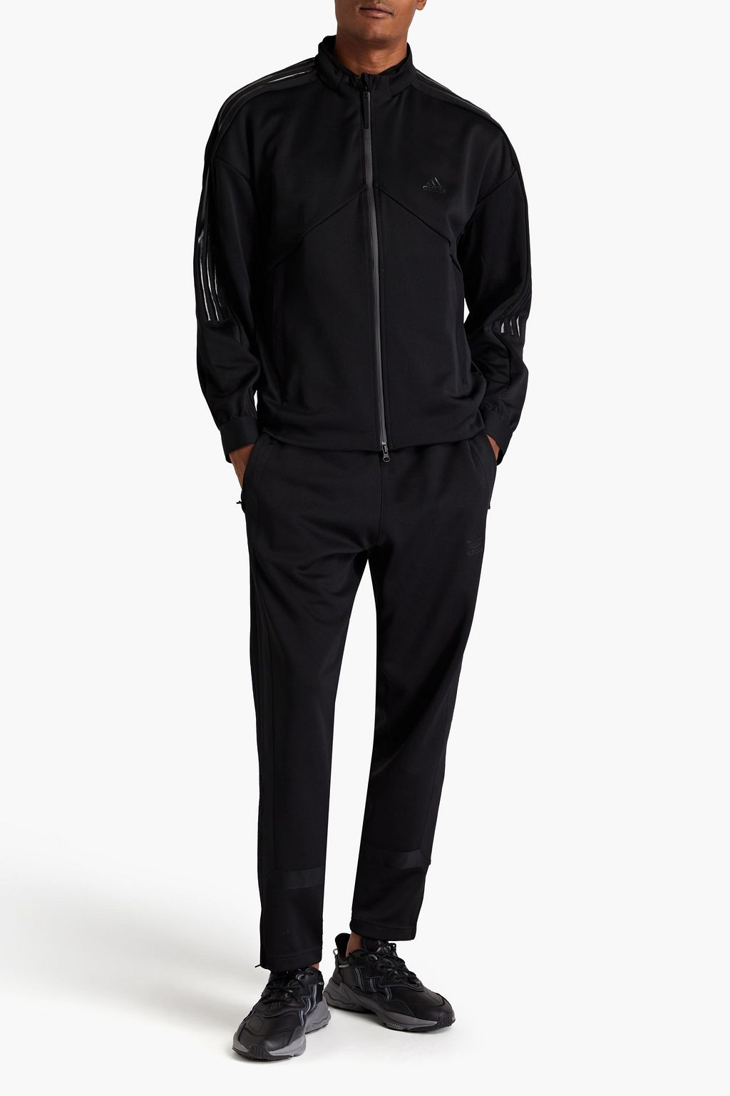 ADIDAS Printed jersey track jacket