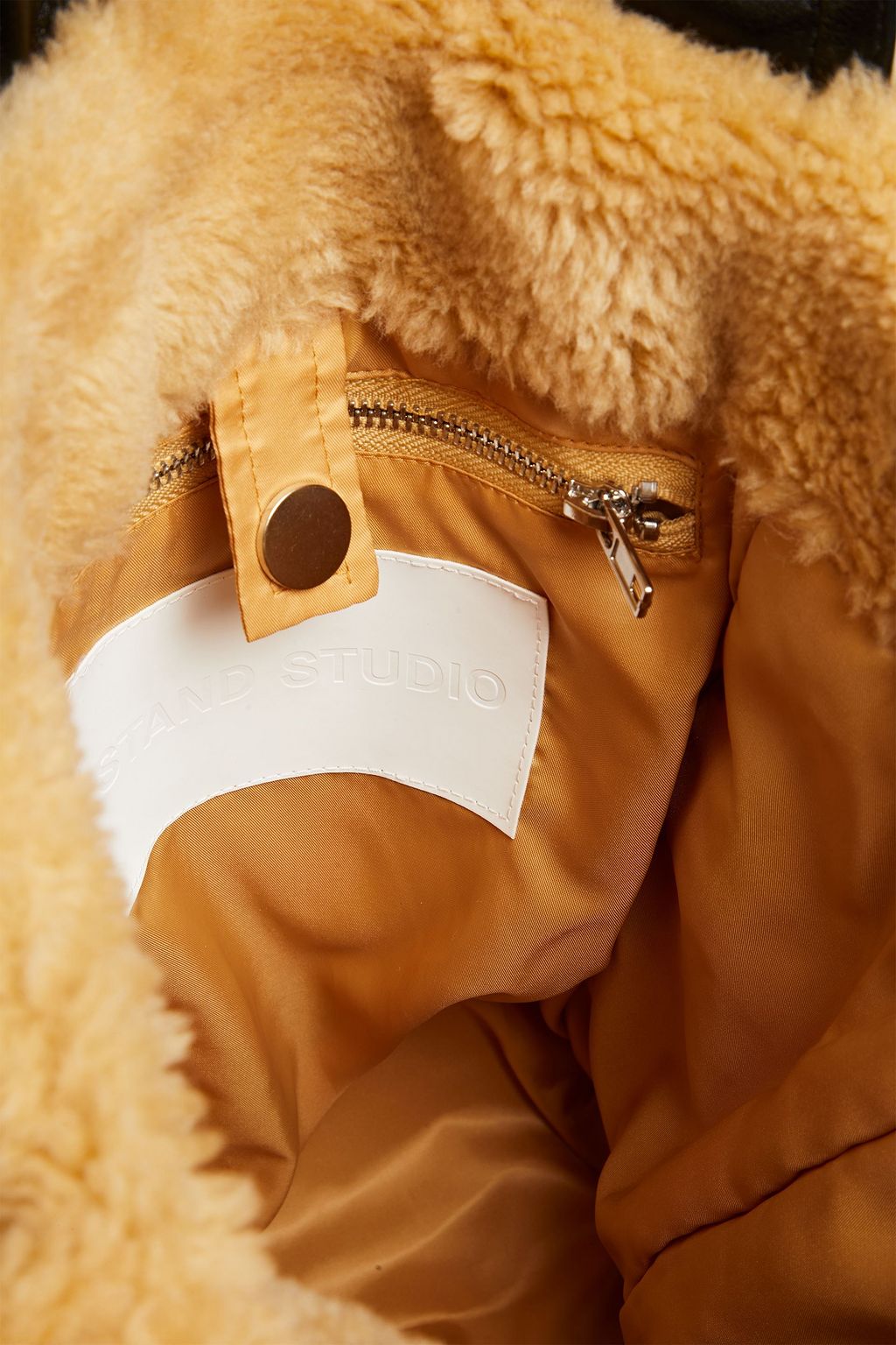 STAND STUDIO Leia faux shearling tote