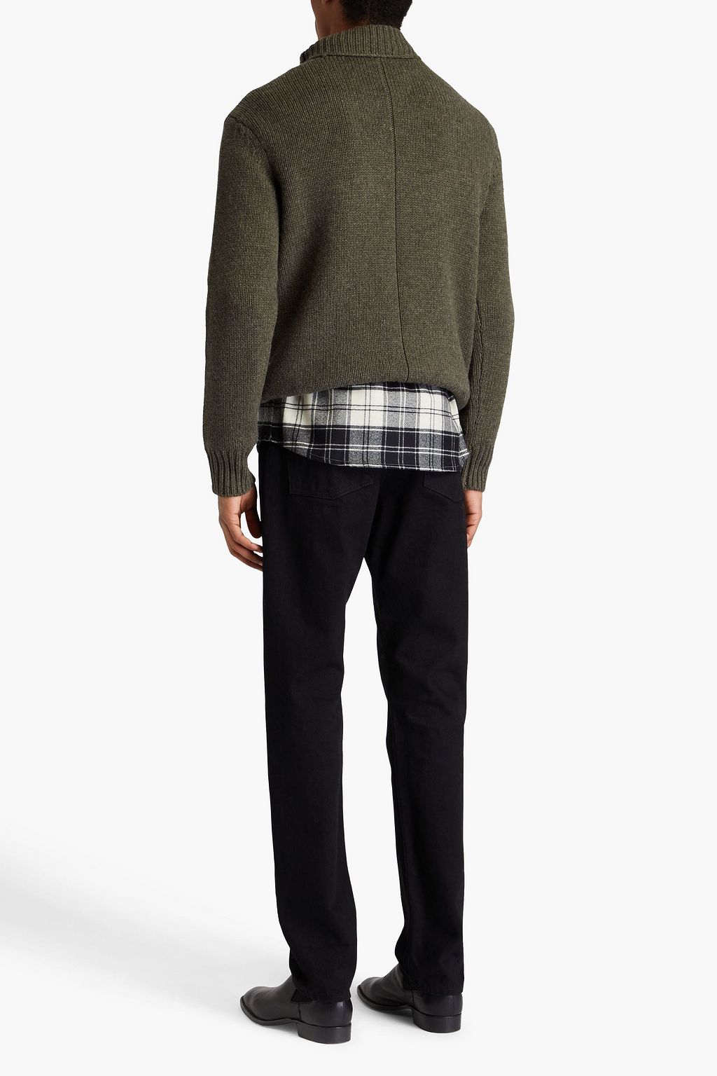 RAG & BONE كنزة رياضية "بارون" بياقة عالية من الصوف