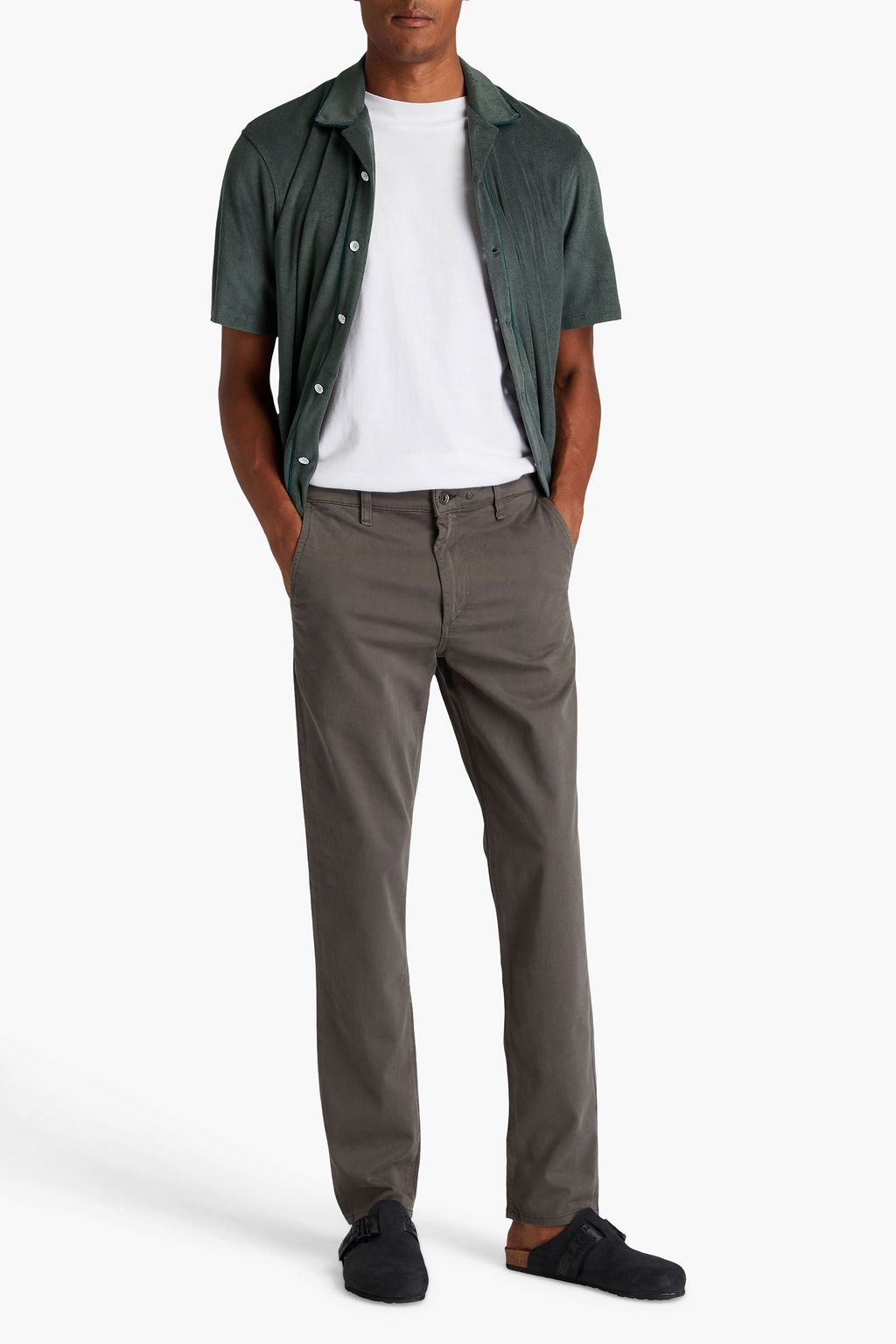 RAG & BONE Avery cotton-blend terry shirt