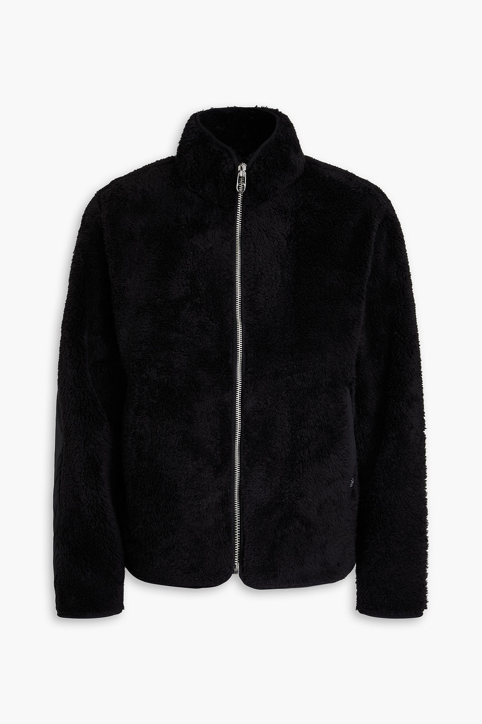 Rag & Bone Men's Felix Fleece Zip-front Jacket In Black