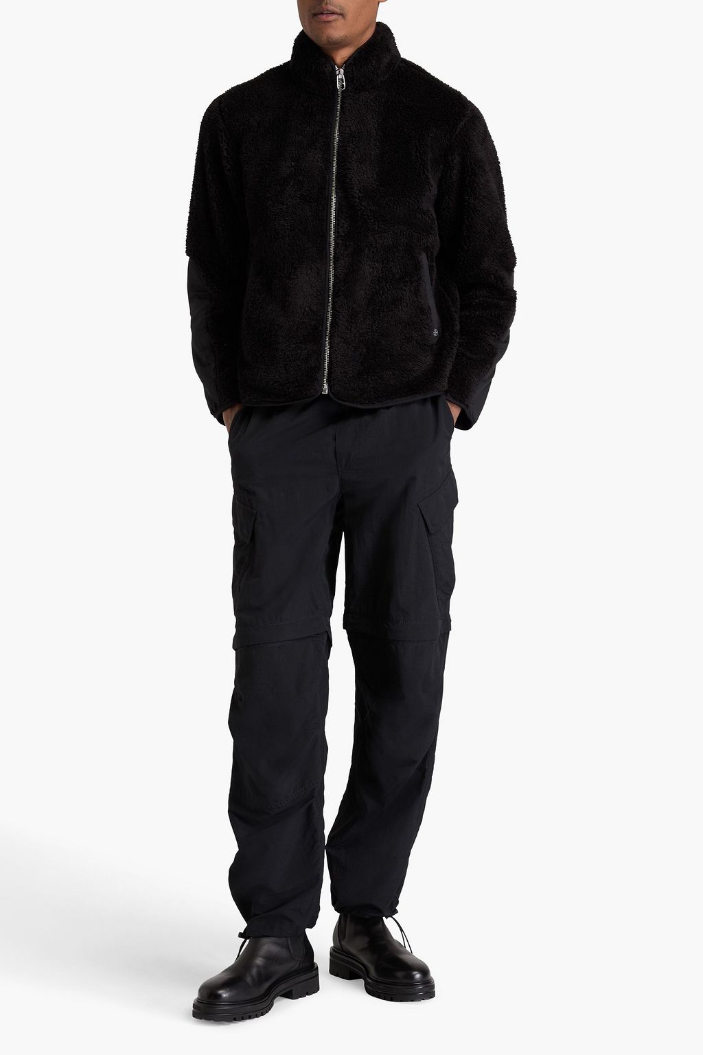 RAG & BONE Felix fleece and shell jacket