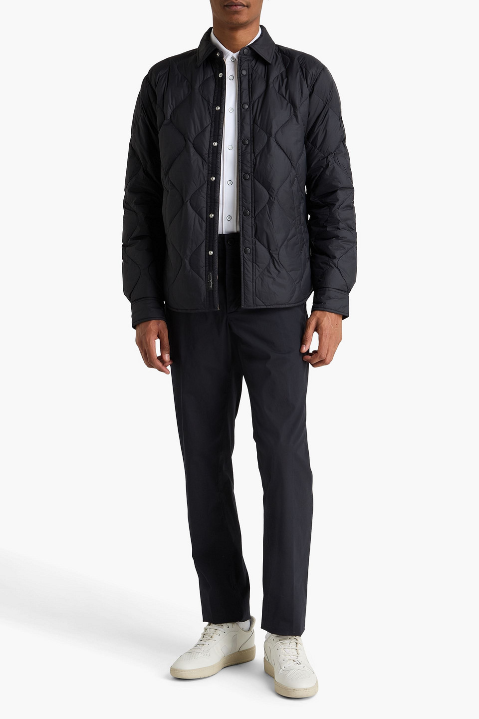  Rag & Bone - Dane Quilted Shell Down Jacket - Black - S 