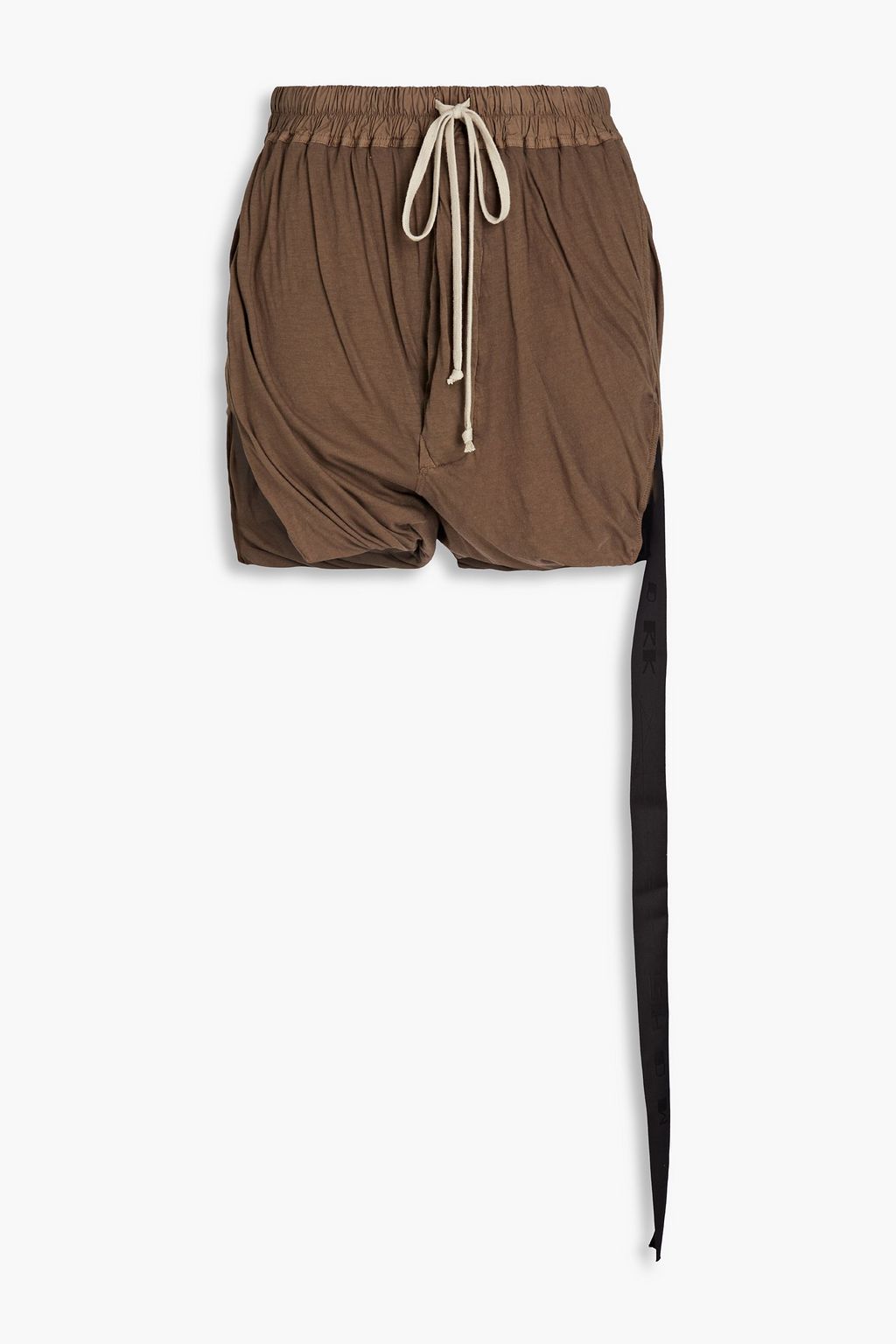 DRKSHDW BY RICK OWENS Ruched cotton-jersey shorts | THE OUTNET
