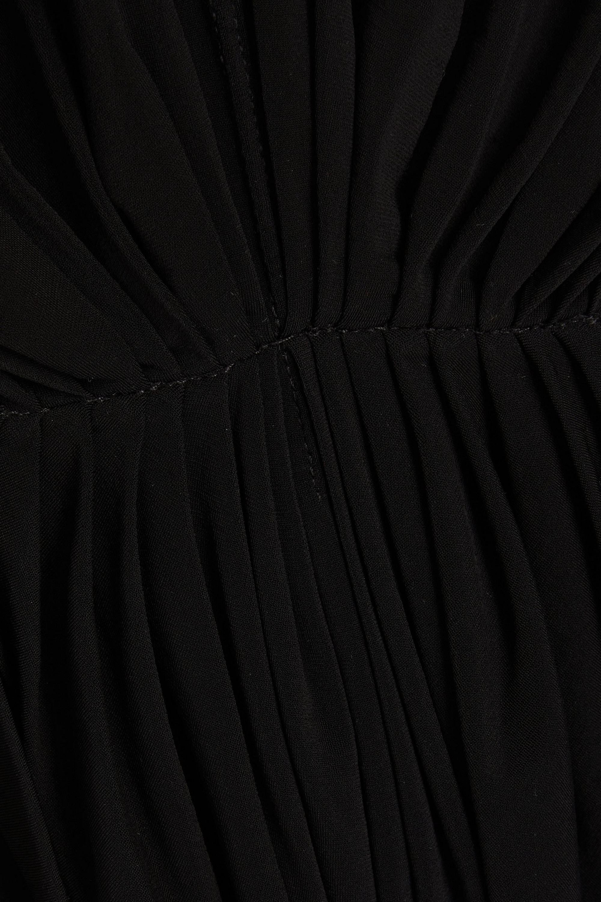 Rick Owens Open-back cutout stretch-crepe bodysuit