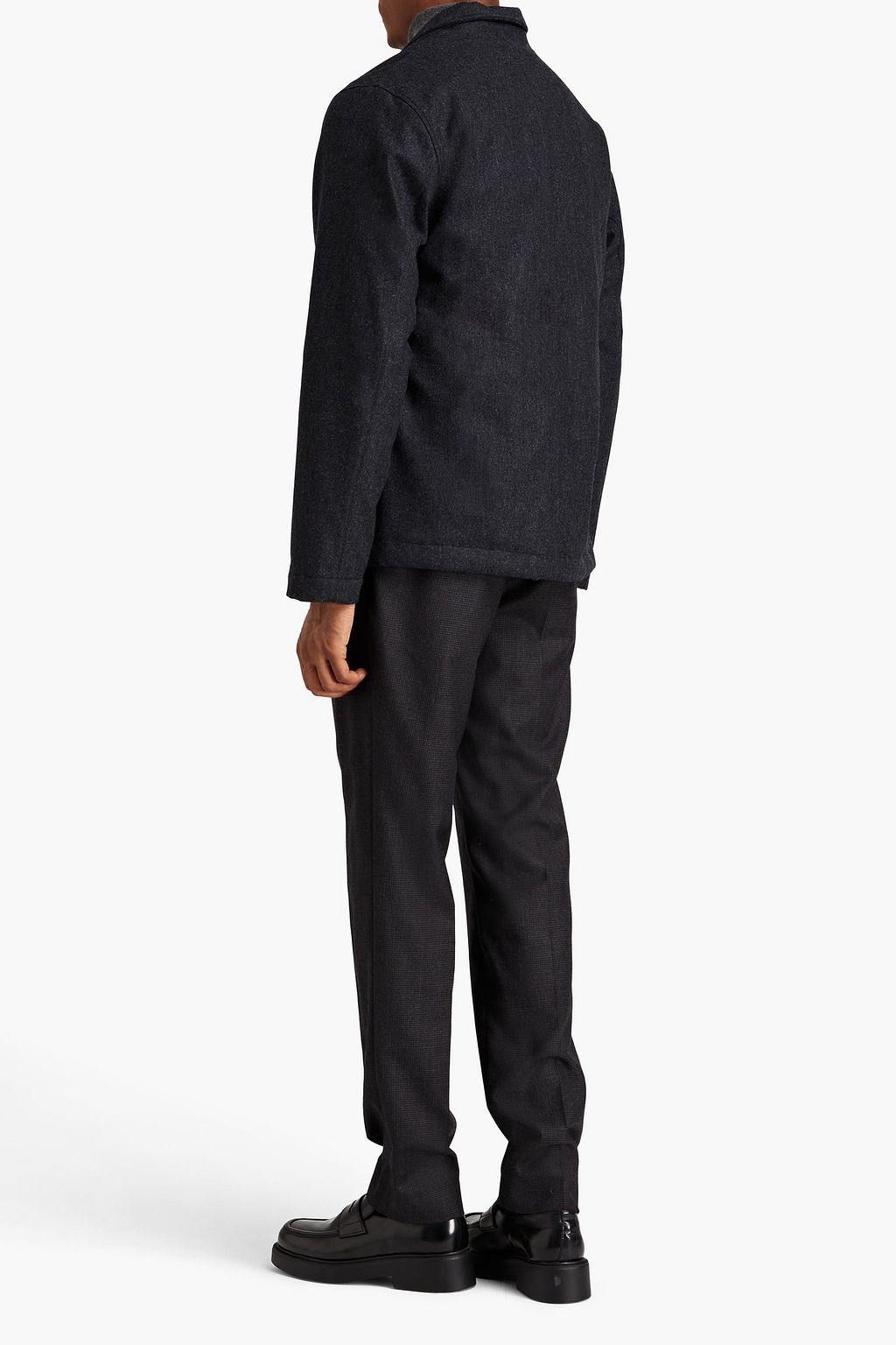 OFFICINE GÉNÉRALE Adrien padded wool-blend flannel blazer