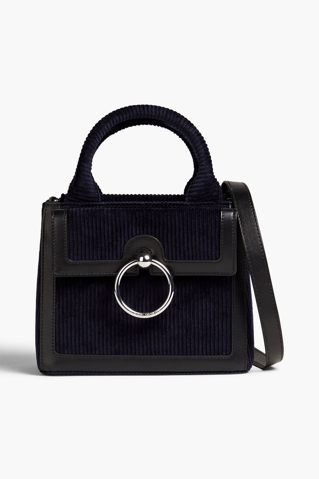 CLAUDIE PIERLOT Embellished corduroy and faux leather camera bag