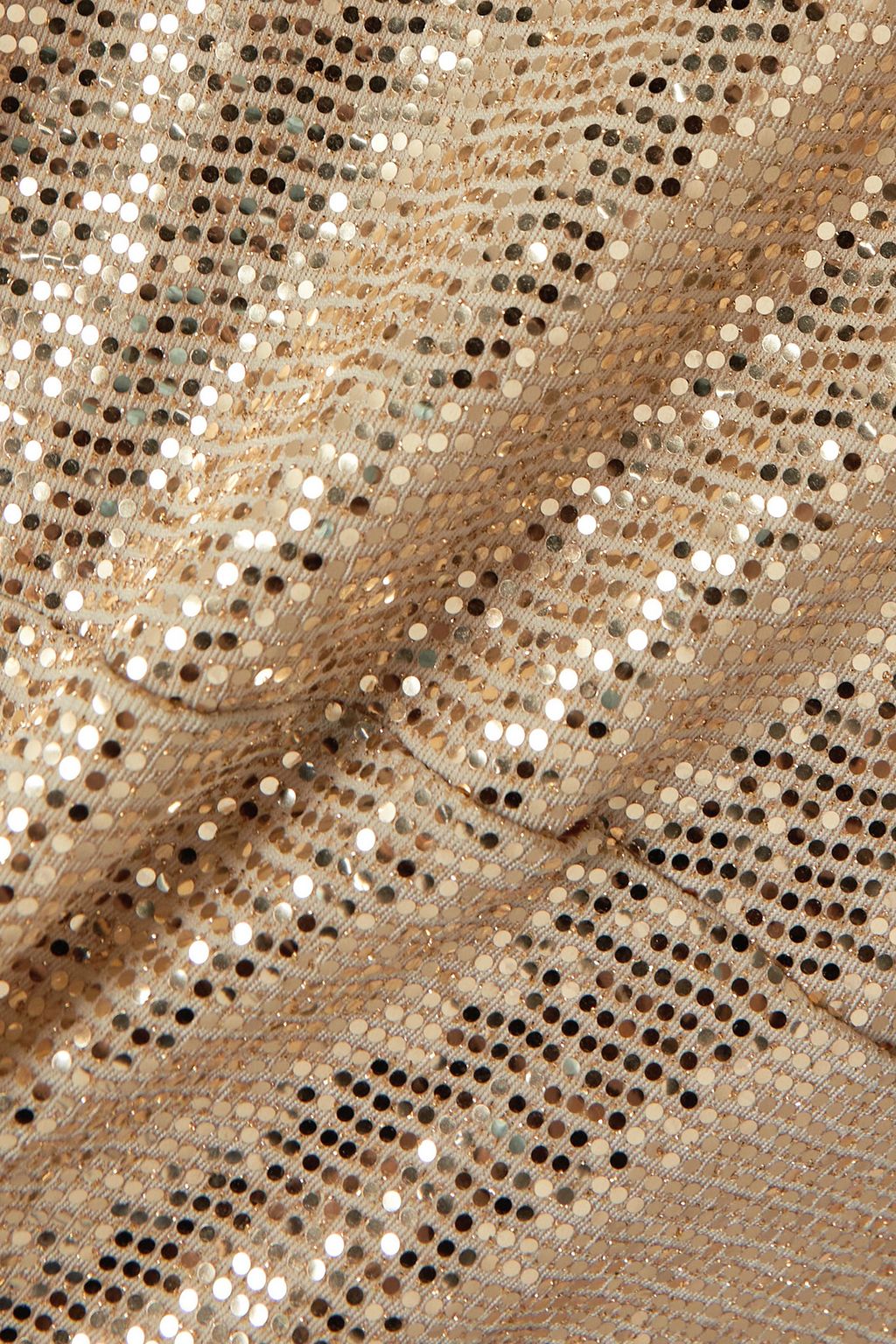 ALEXANDRE VAUTHIER فستان قصير من جيرسي مطاط بقصة غير متماثلة وتصميم مزموم مزين بأقراص براقة