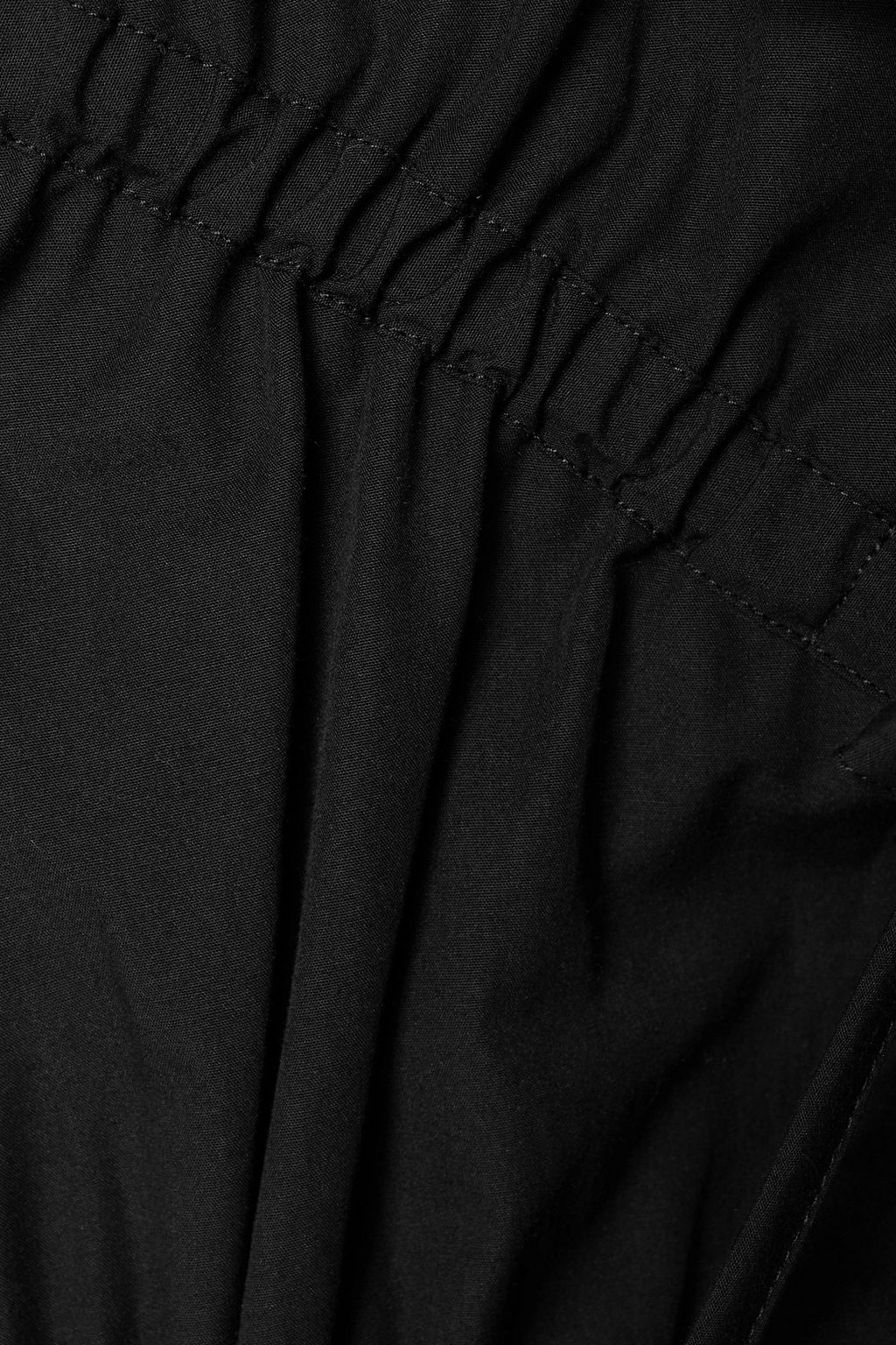 RENAISSANCE RENAISSANCE Crimes gathered cotton-poplin mini dress