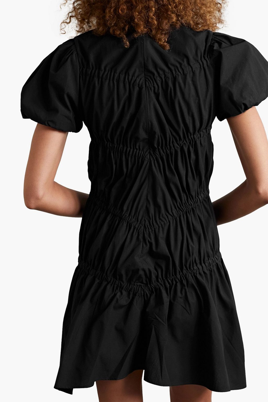 RENAISSANCE RENAISSANCE Crimes gathered cotton-poplin mini dress