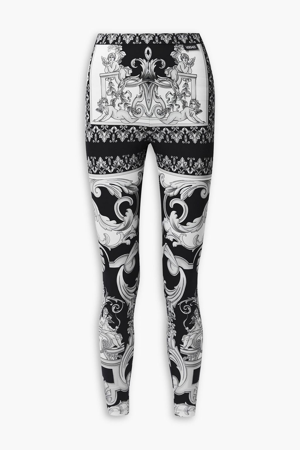 VERSACE Printed stretch-jersey leggings