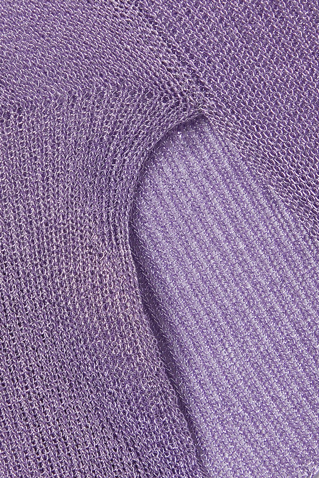 THE ROW Giro metallic knitted sweater