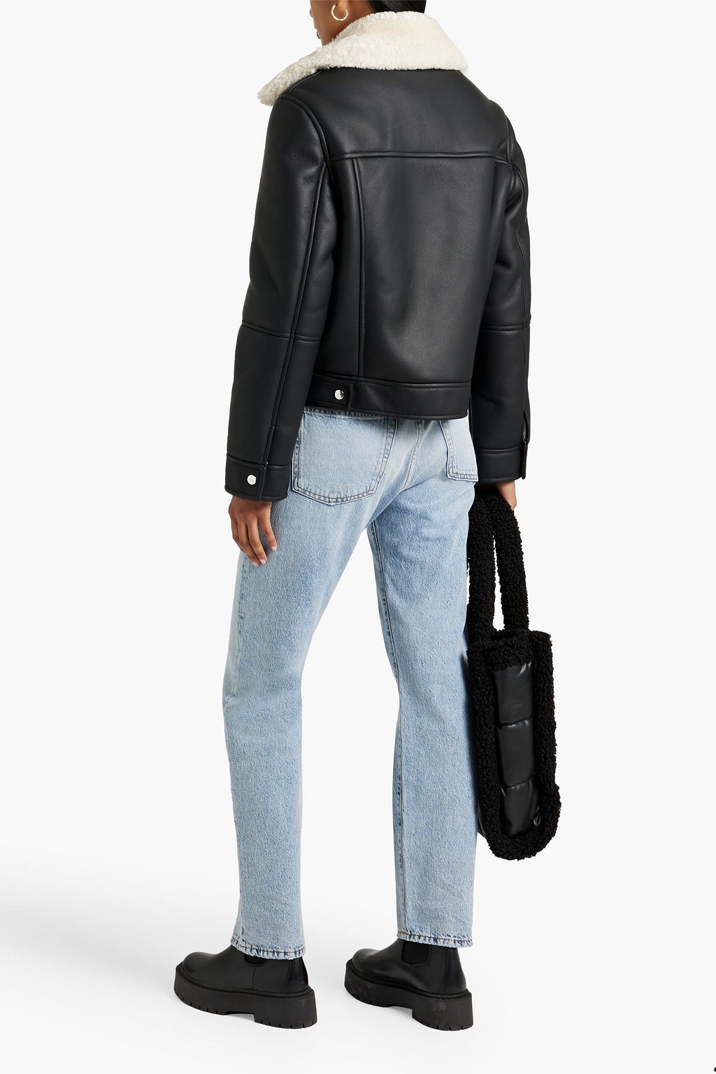 STAND STUDIO Faux shearling jacket