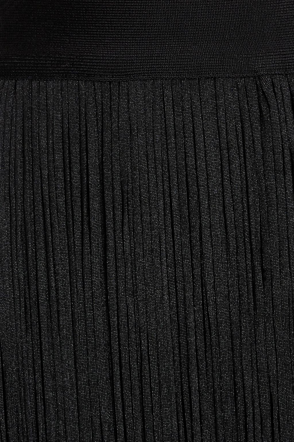 HERVÉ LÉGER Fringed bandage maxi skirt