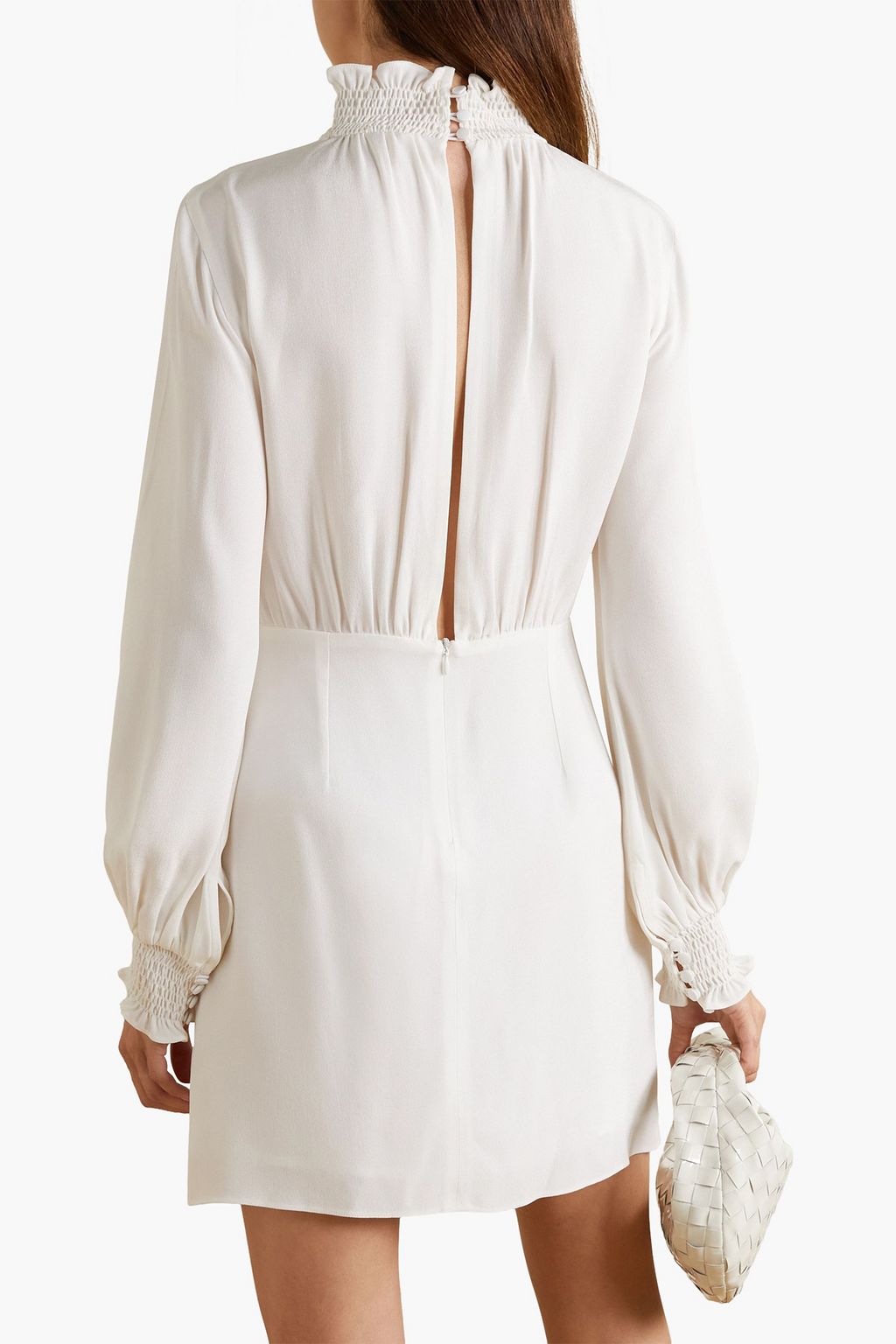 VANESSA COCCHIARO The C.J. shirred crepe mini dress