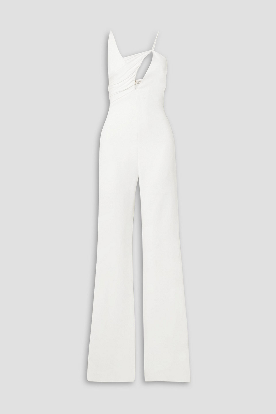 Et Ochs Jack Cutout Cady Wide-leg Jumpsuit In White