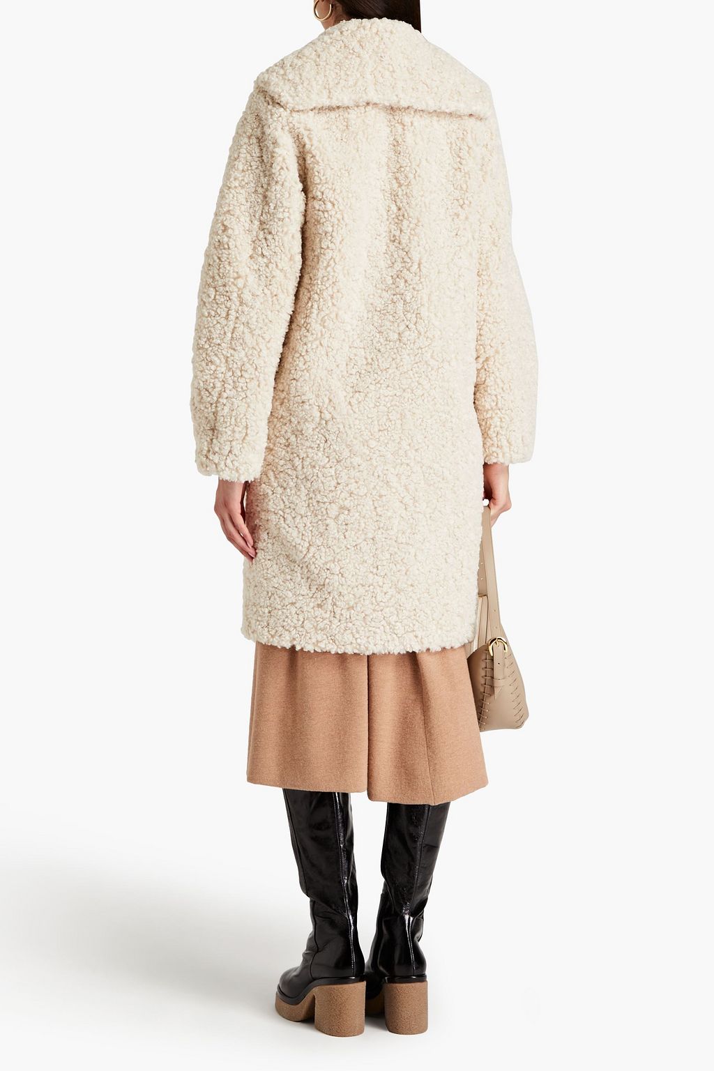 CLAUDIE PIERLOT 더블 브레스티드 부클레 코트