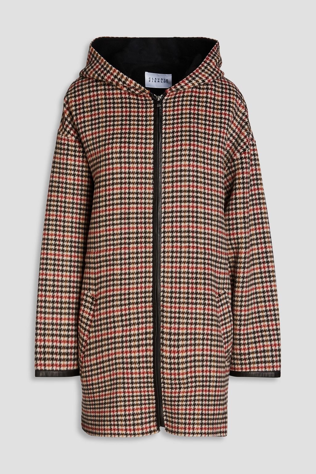 Oversized best sale houndstooth coat