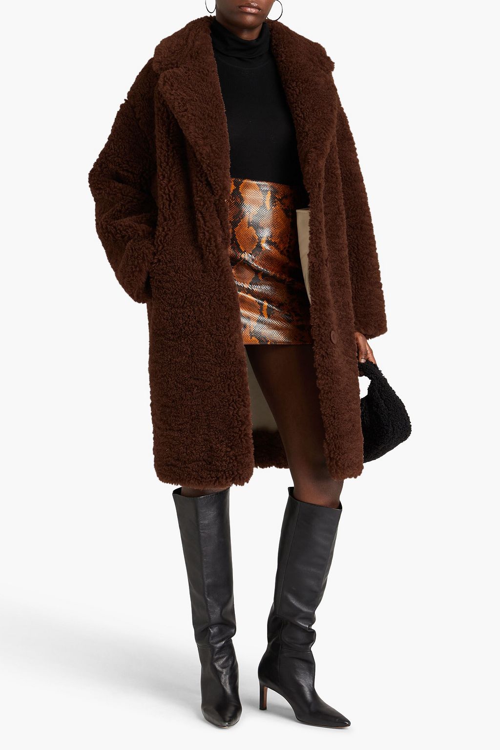 STAND STUDIO Faux shearling coat