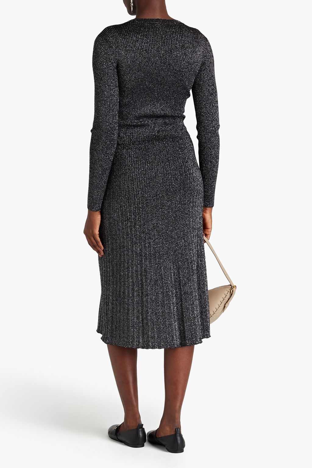 CLAUDIE PIERLOT 메탈릭 니트 스웨터
