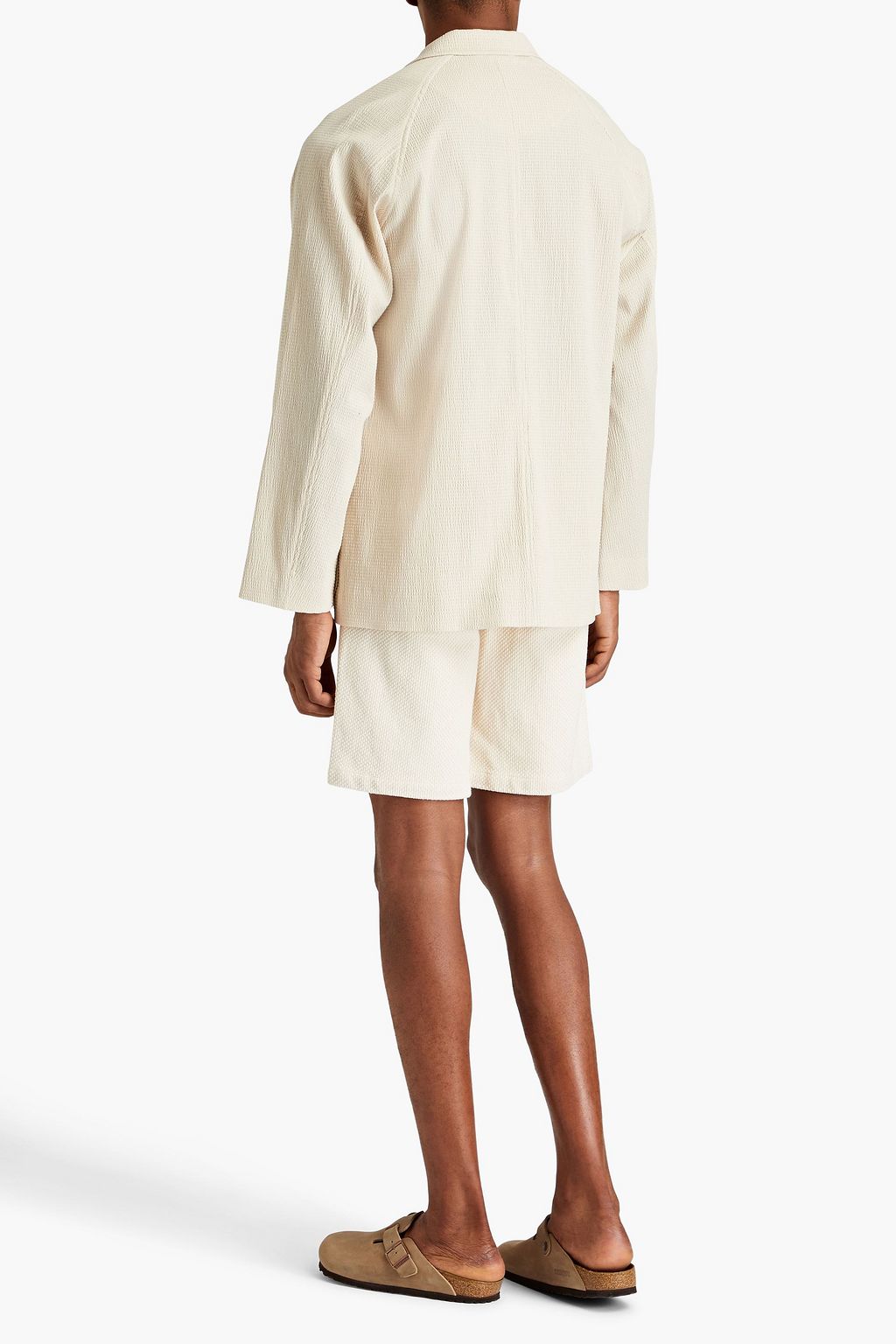 LE 17 SEPTEMBRE Cotton-blend seersucker blazer