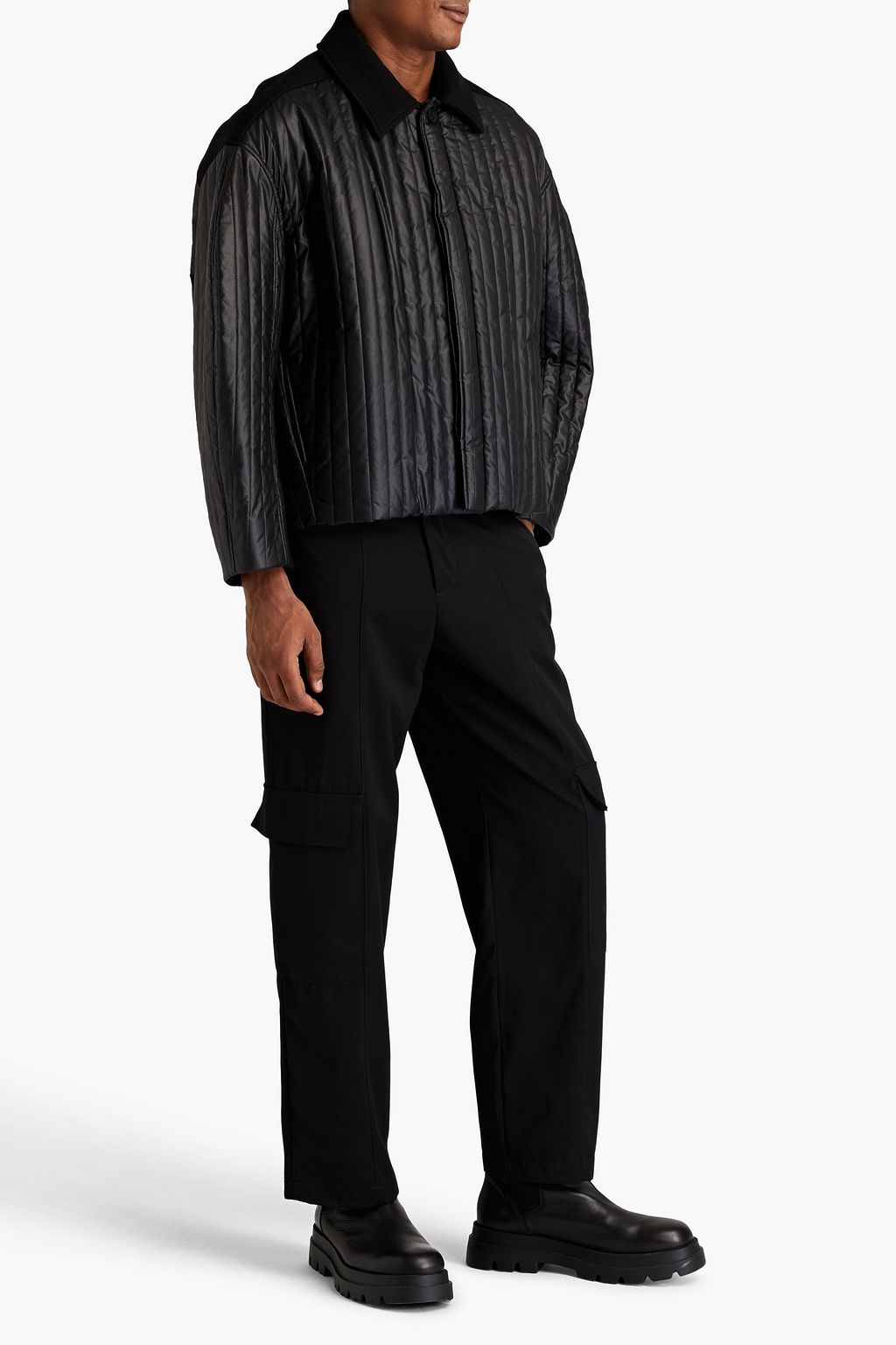 LE 17 SEPTEMBRE Oversized coated quilted cotton jacket
