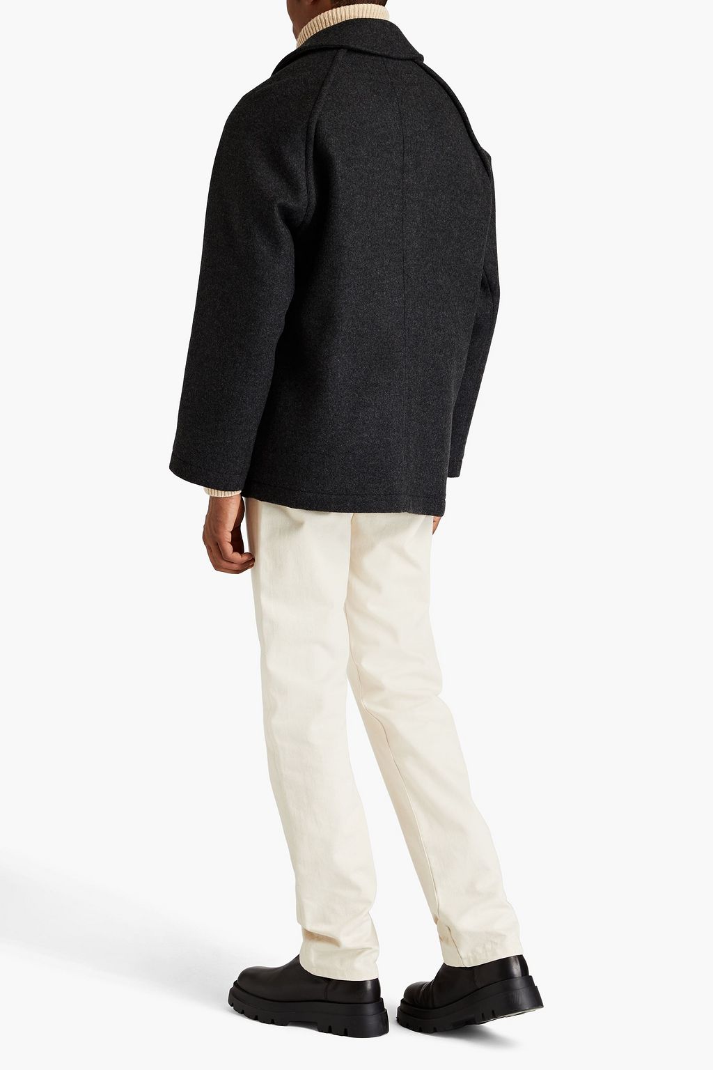 LE 17 SEPTEMBRE Wool-blend felt coat