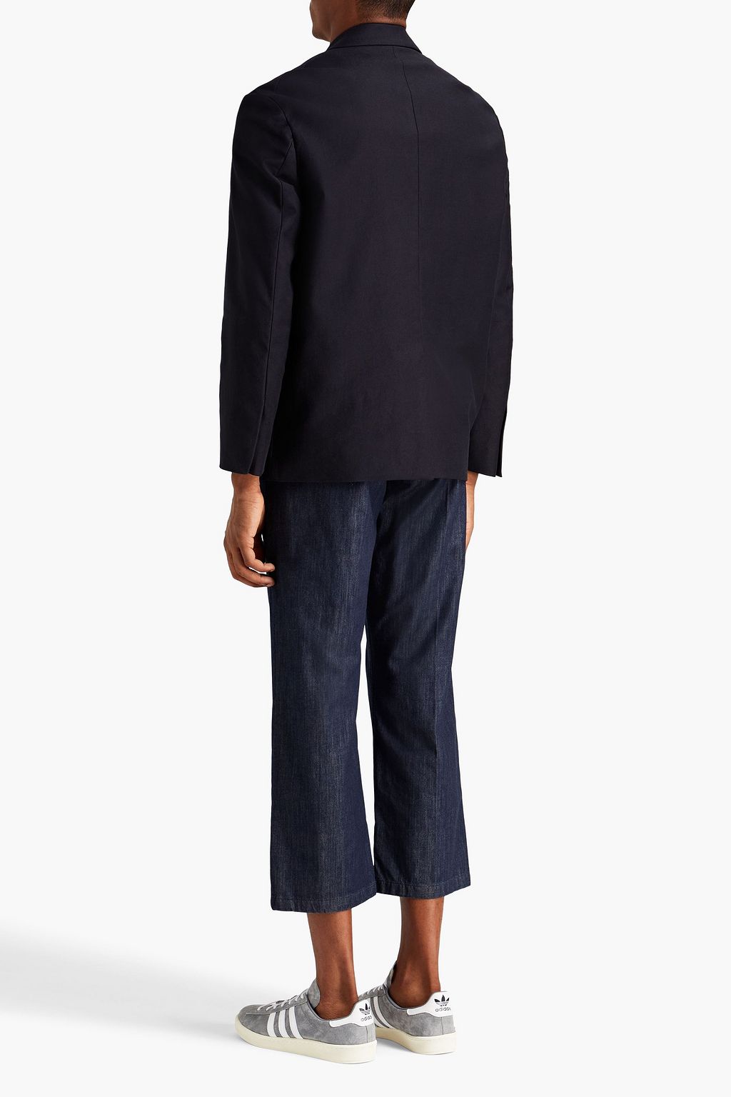LE 17 SEPTEMBRE Double-breasted cotton-blend twill blazer