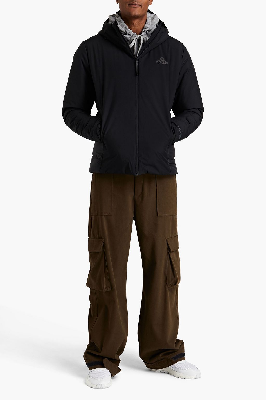 ADIDAS Shell hooded down jacket