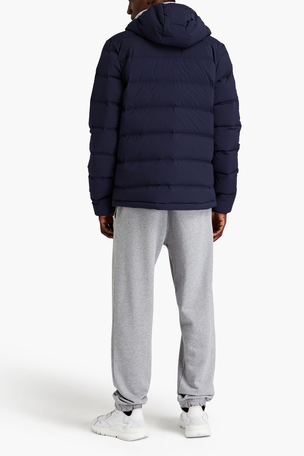 ADIDAS Helionic quilted shell hooded jacket