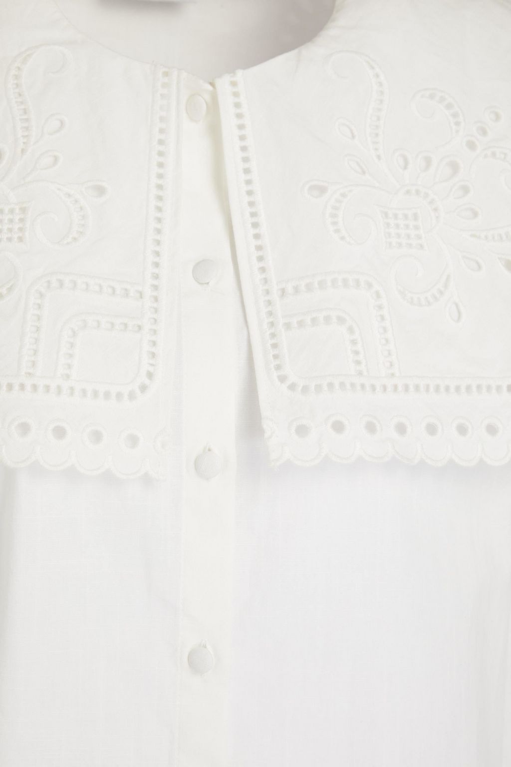 CLAUDIE PIERLOT Broderie anglaise cotton blouse