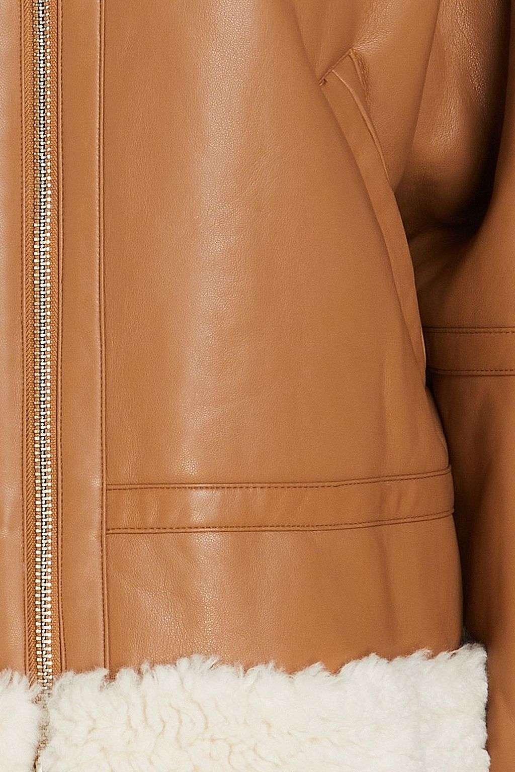 STAND STUDIO Rind Jacke aus Shearling-Imitat