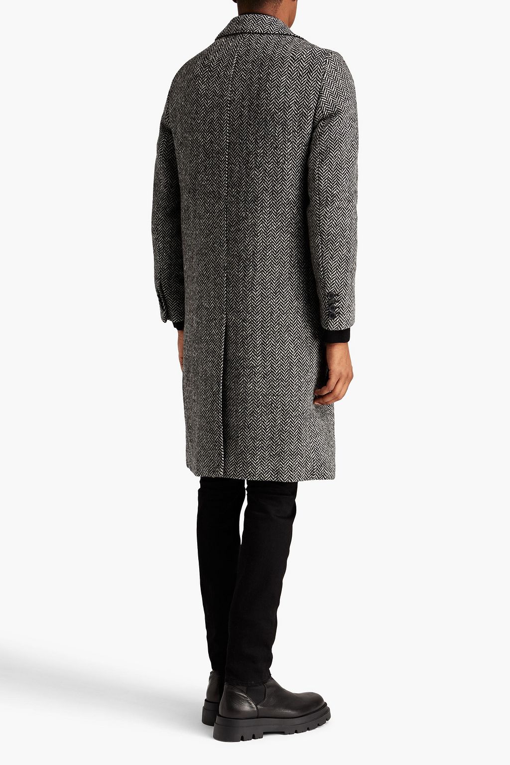 OFFICINE GÉNÉRALE Jack herringbone wool-tweed coat