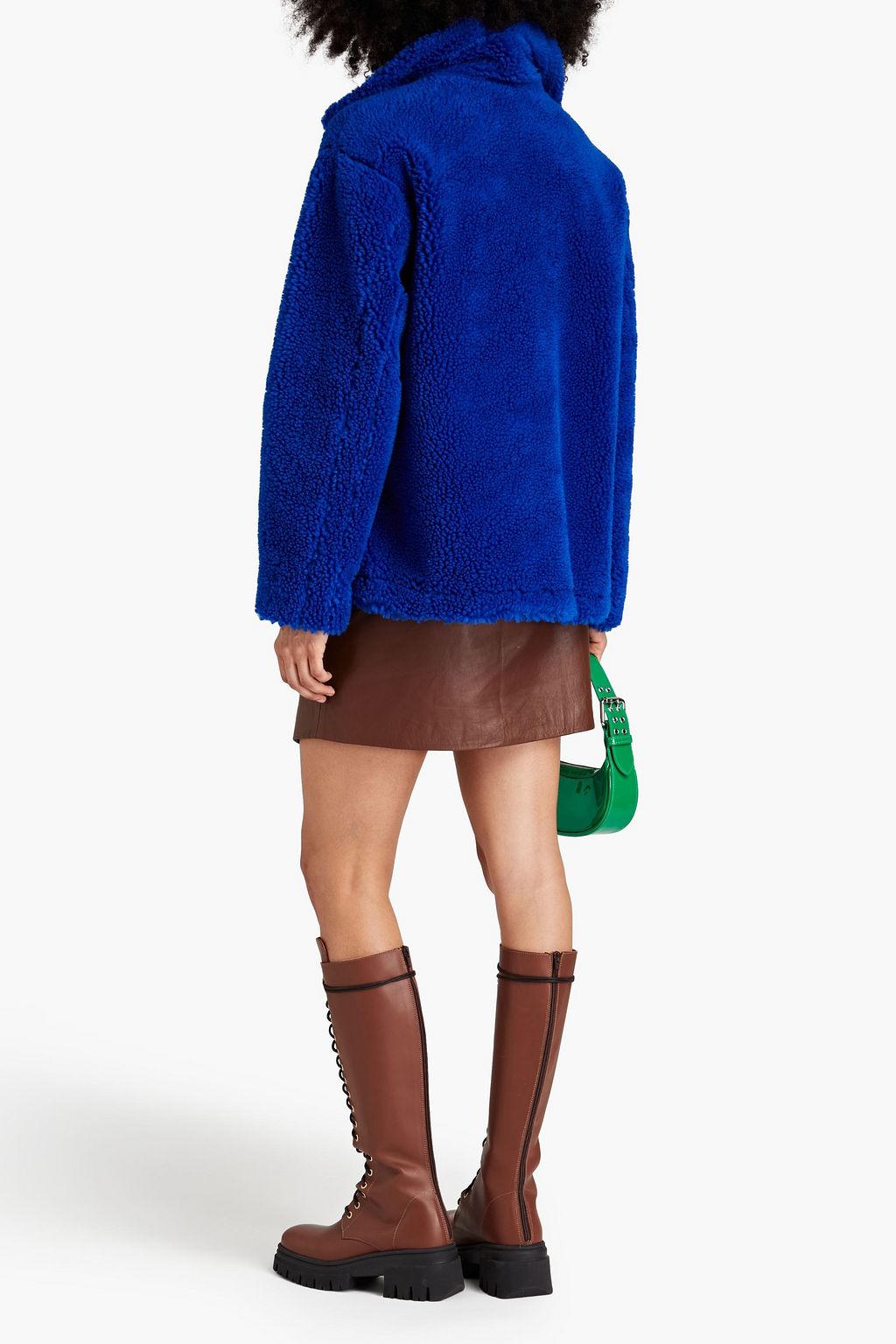 STAND STUDIO Marina faux shearling jacket