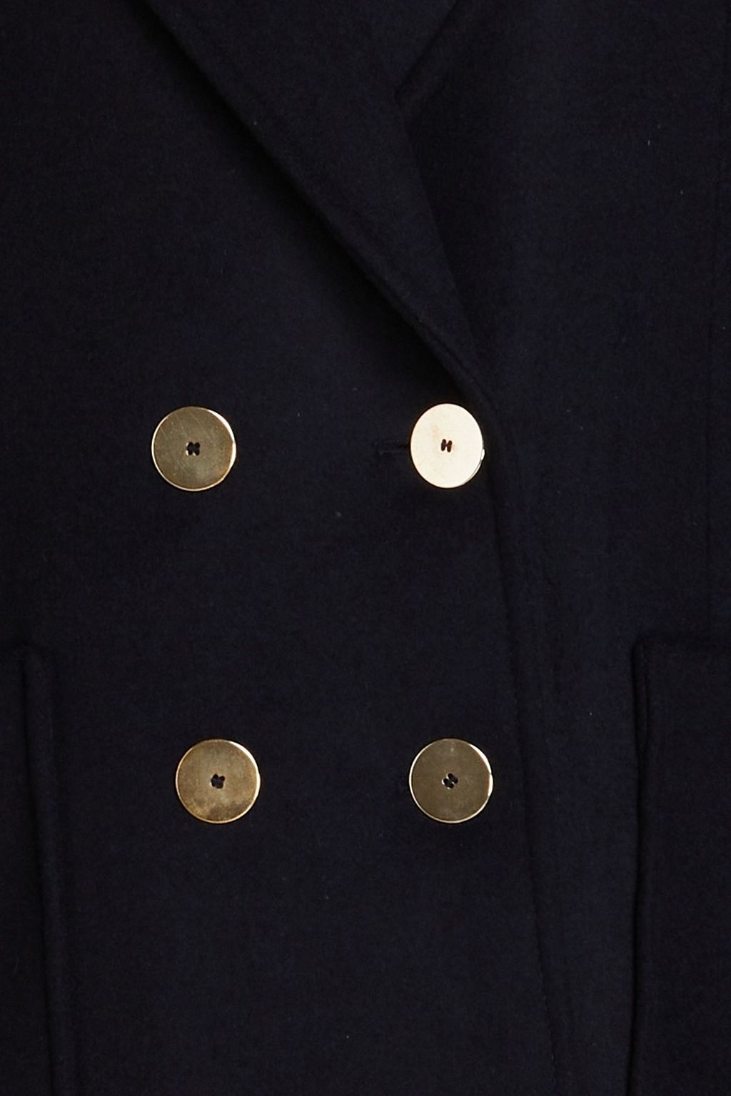 CLAUDIE PIERLOT Double-breasted wool-blend felt coat