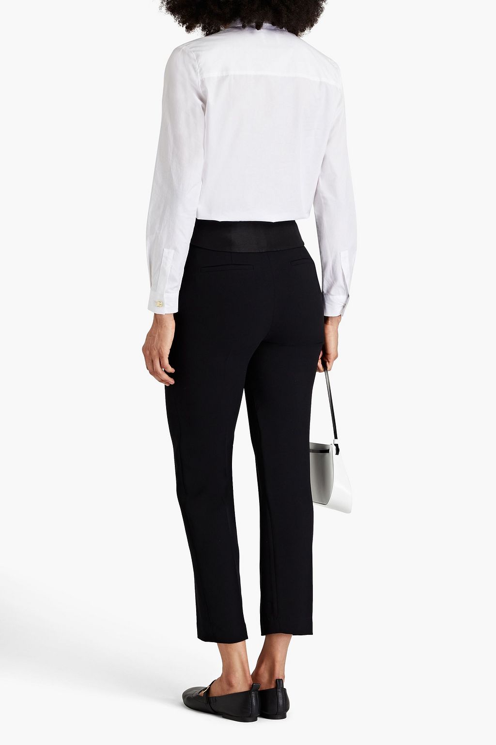CLAUDIE PIERLOT Papaye cropped crepe tapered pants