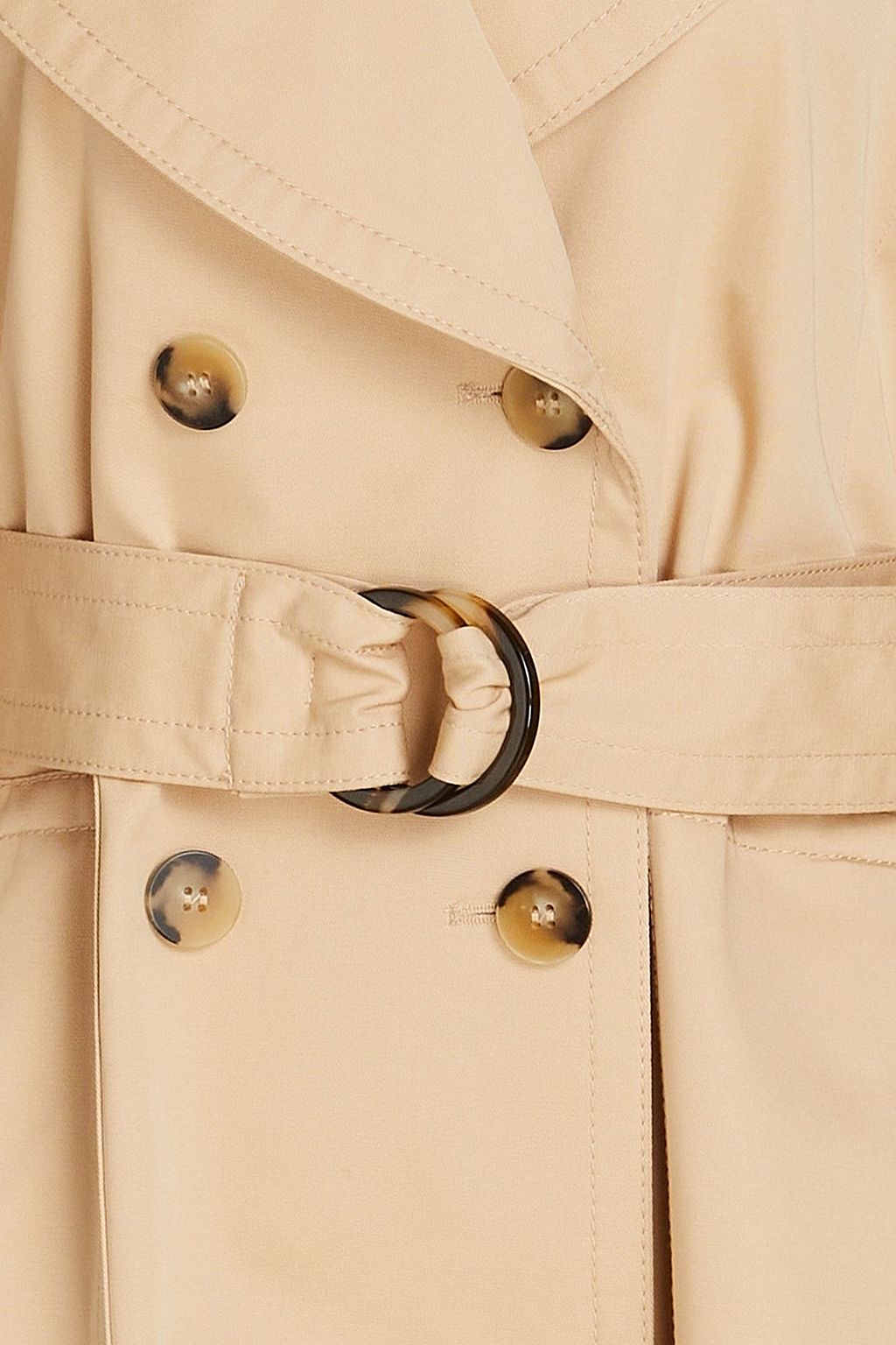 CLAUDIE PIERLOT Belted cotton-twill trench coat