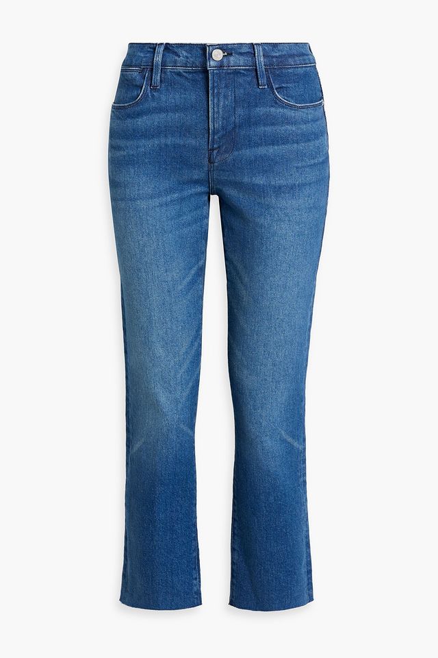 Le High Straight cropped high-rise straight-leg jeans