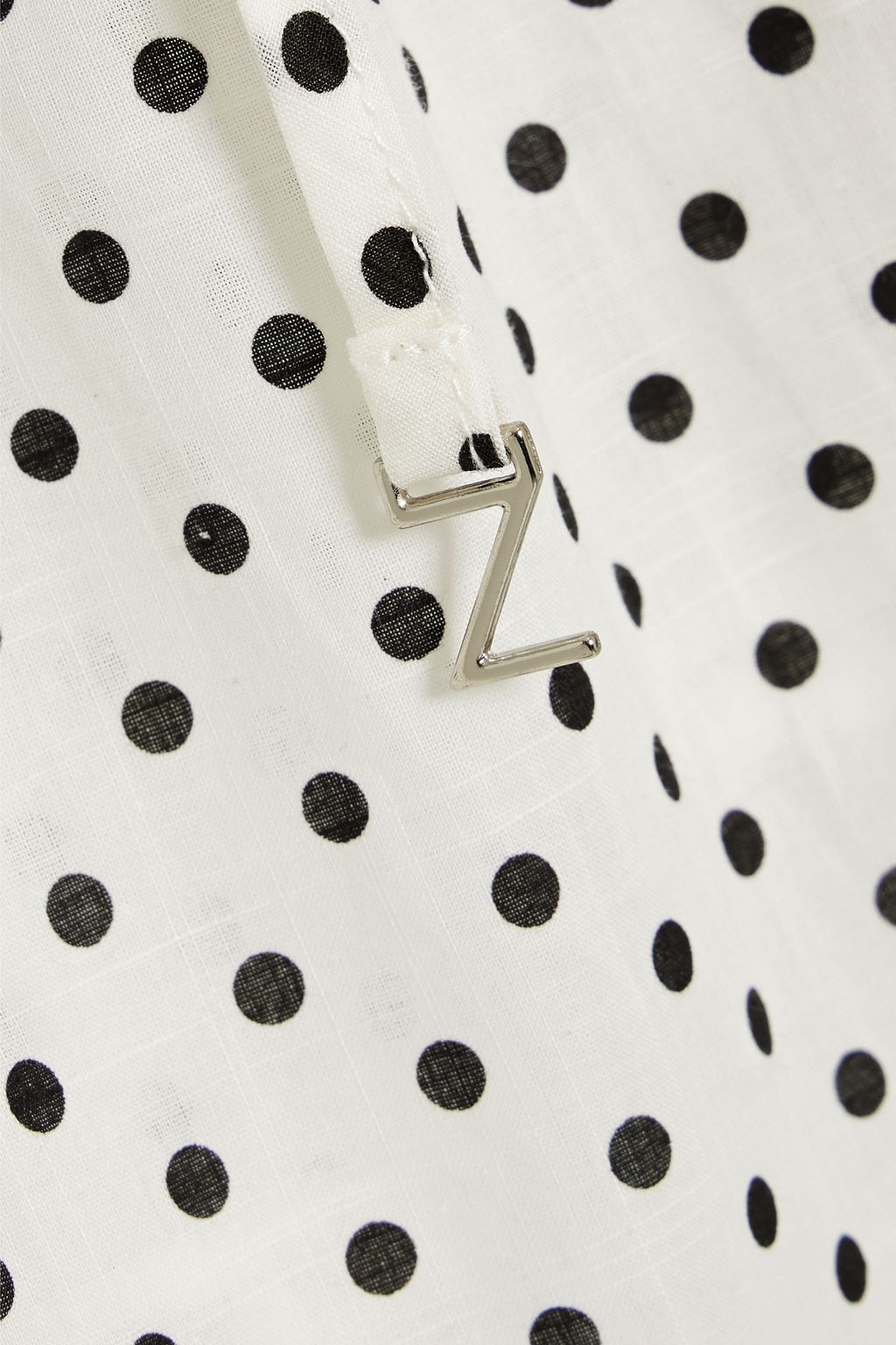ZIMMERMANN Kids Henna gathered polka-dot cotton top