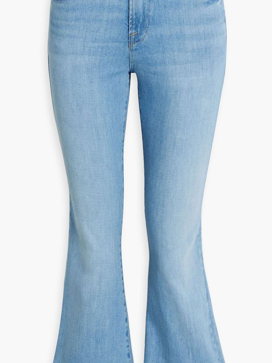 le crop flare high-rise kick-flare jeans