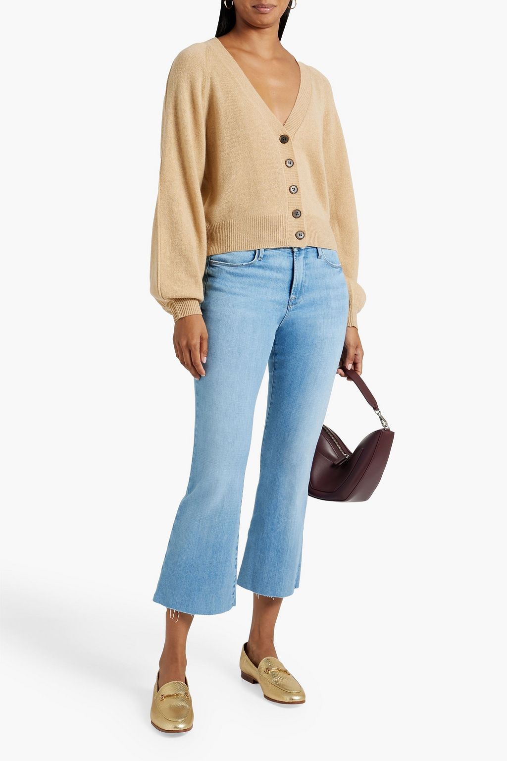 FRAME Le Crop Flare high-rise kick-flare jeans