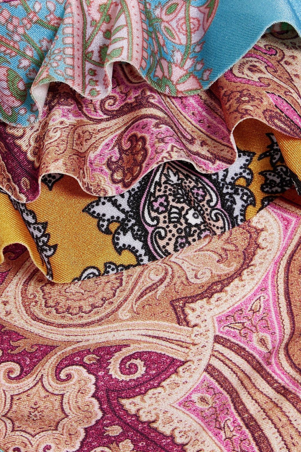 ZIMMERMANN Kids Realm Bikini-Höschen mit Rüschen und Paisley-Print