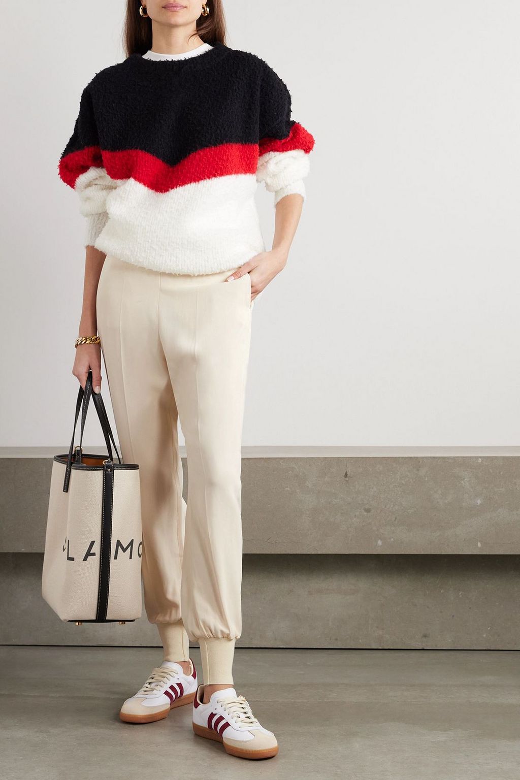 STELLA MCCARTNEY Crepe track pants