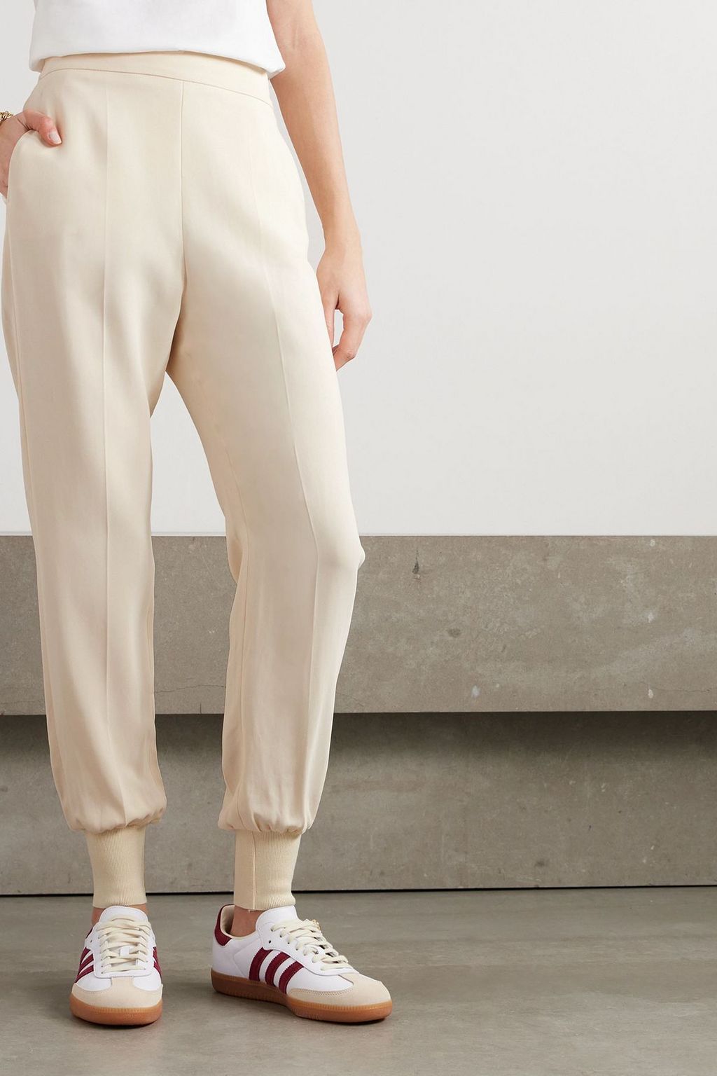 STELLA MCCARTNEY Crepe track pants