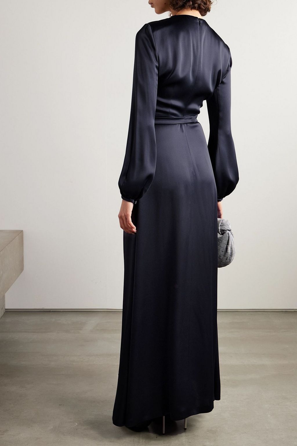 STELLA MCCARTNEY Asymmetric draped satin gown
