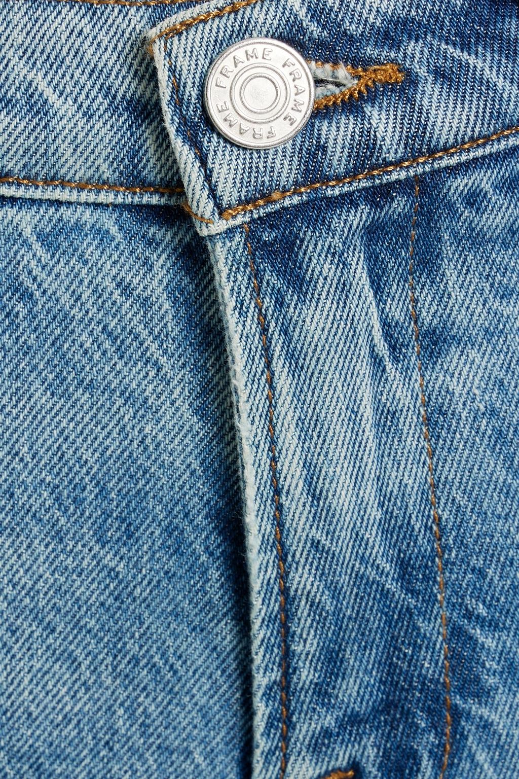 FRAME Le High Flare distressed high-rise flared jeans