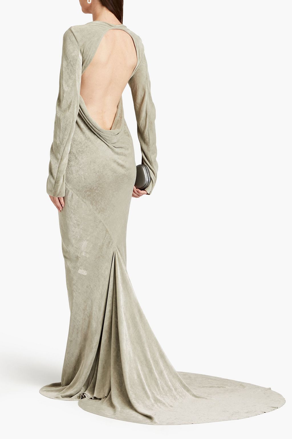 RICK OWENS Open-back velvet gown