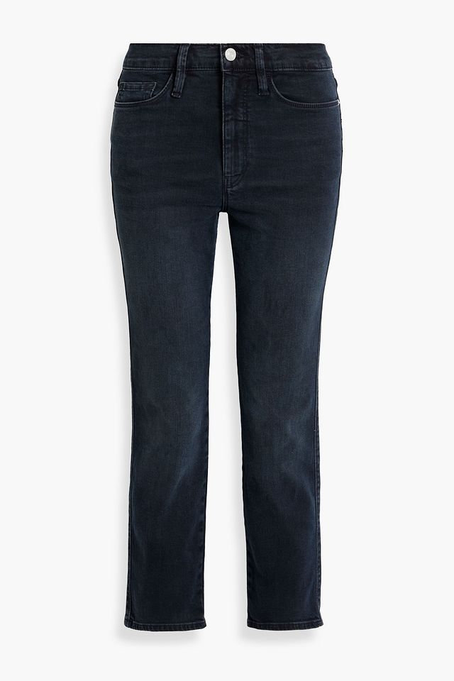 Le Pixie Sylvie cropped high-rise straight-leg jeans