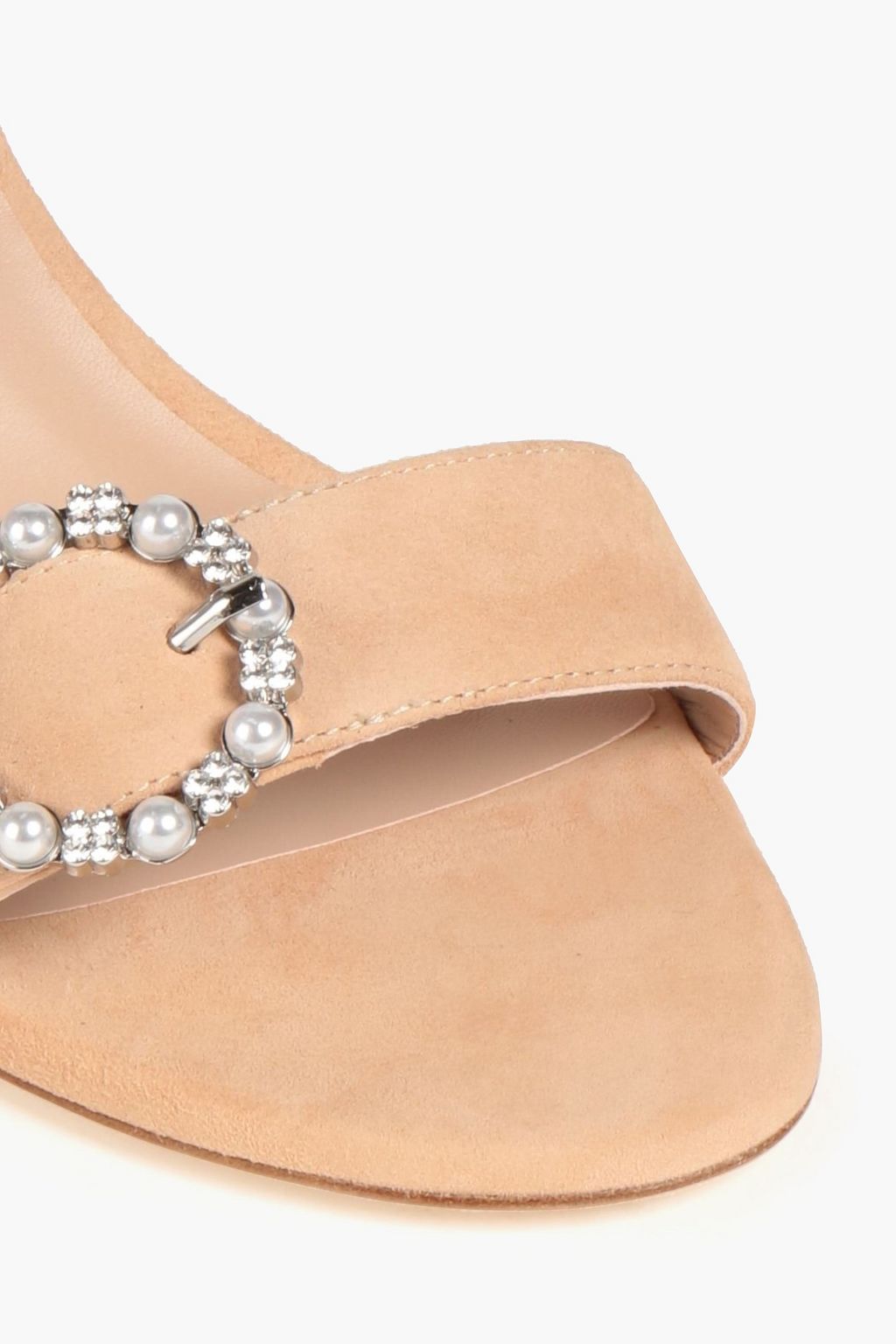 STUART WEITZMAN 장식 디테일 스웨이드 뮬