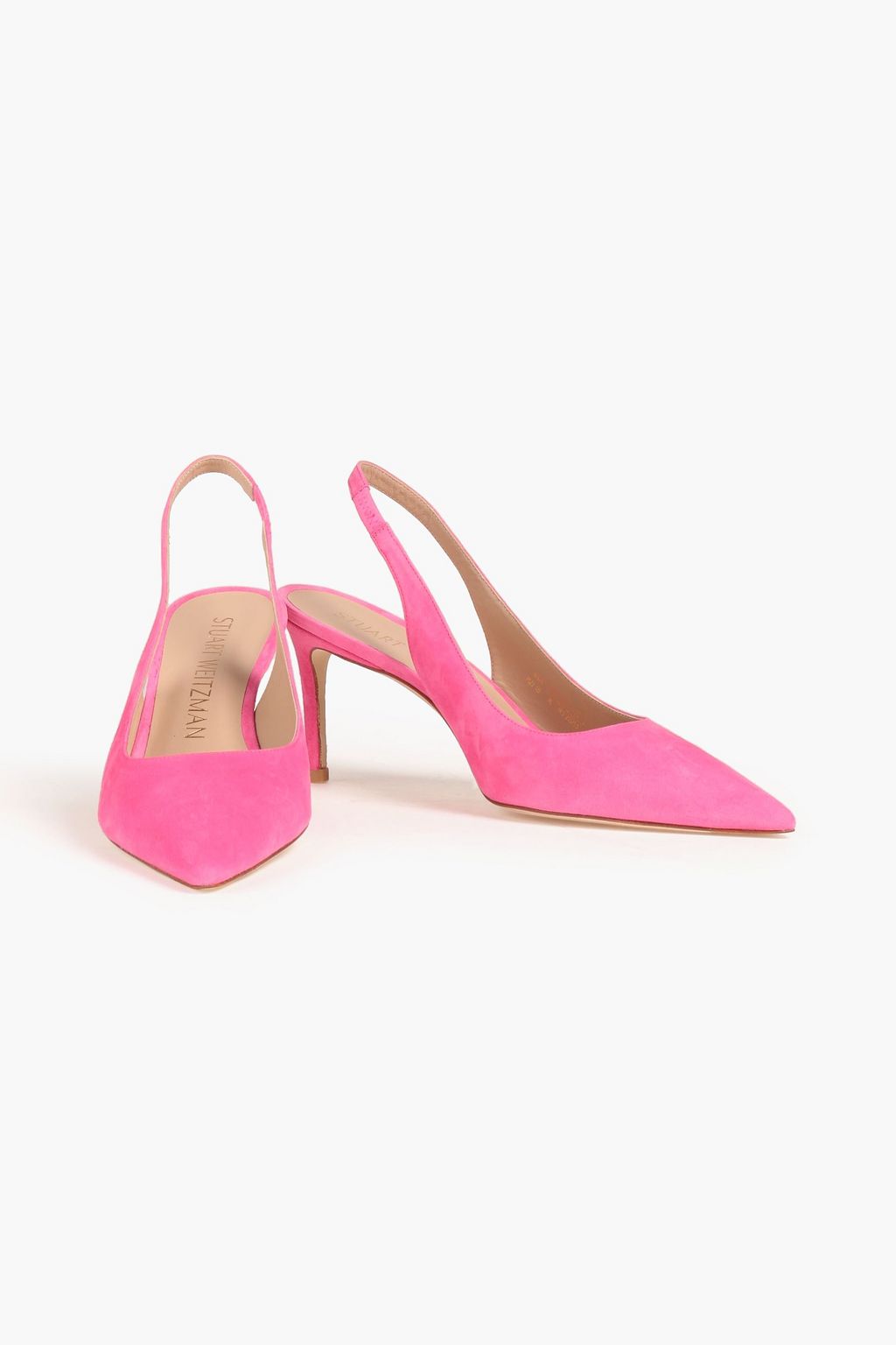 STUART WEITZMAN Stuart 75 suede slingback pumps